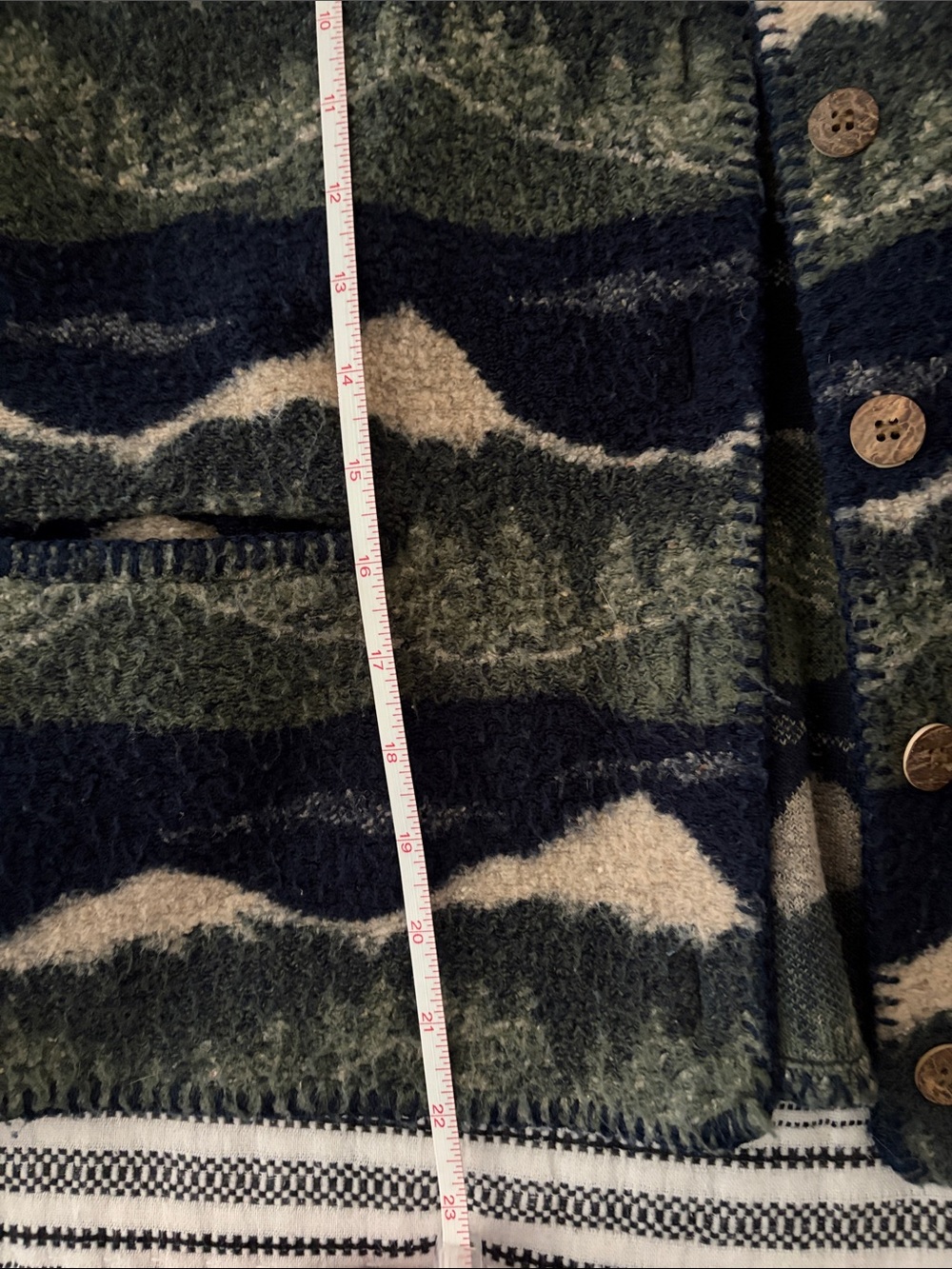 Vintage Woolrich Mountain Forest Fleece Sweater Cardigan - Picture 8 of 10